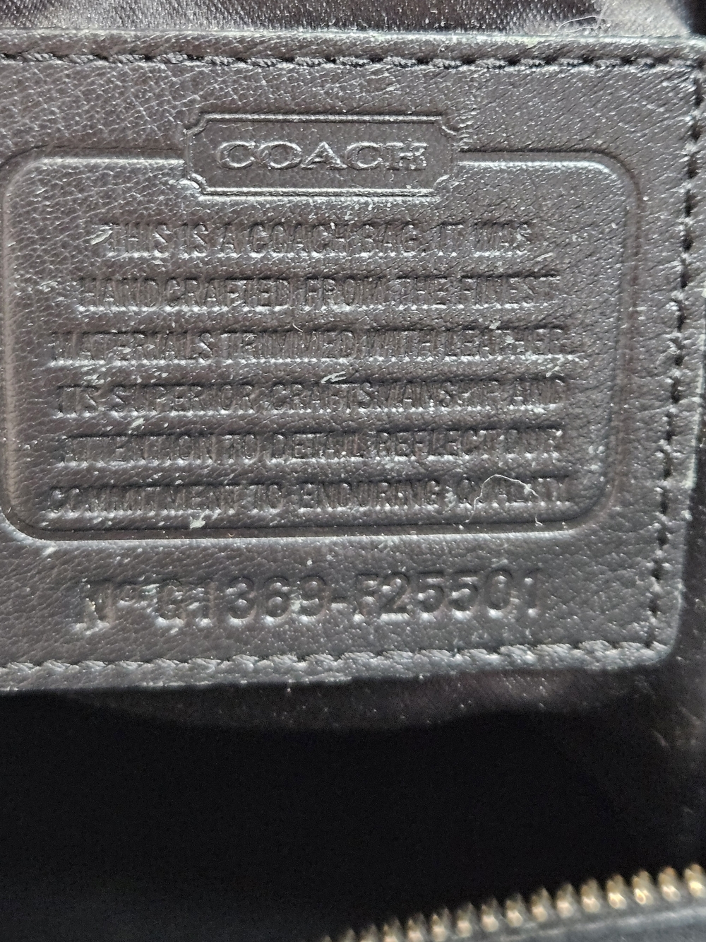 Signature  COACH Taylor Op Art Alexis Carry-All Tote Handbag F25501 Black/black - Picture 11 of 14